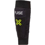 Fuse Protection Omega Shin/Whip Pads - Black/Neon Yellow