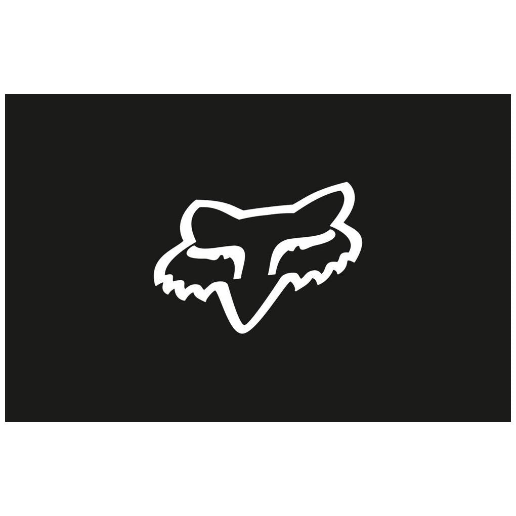 Fox Head Sticker - Black 7"