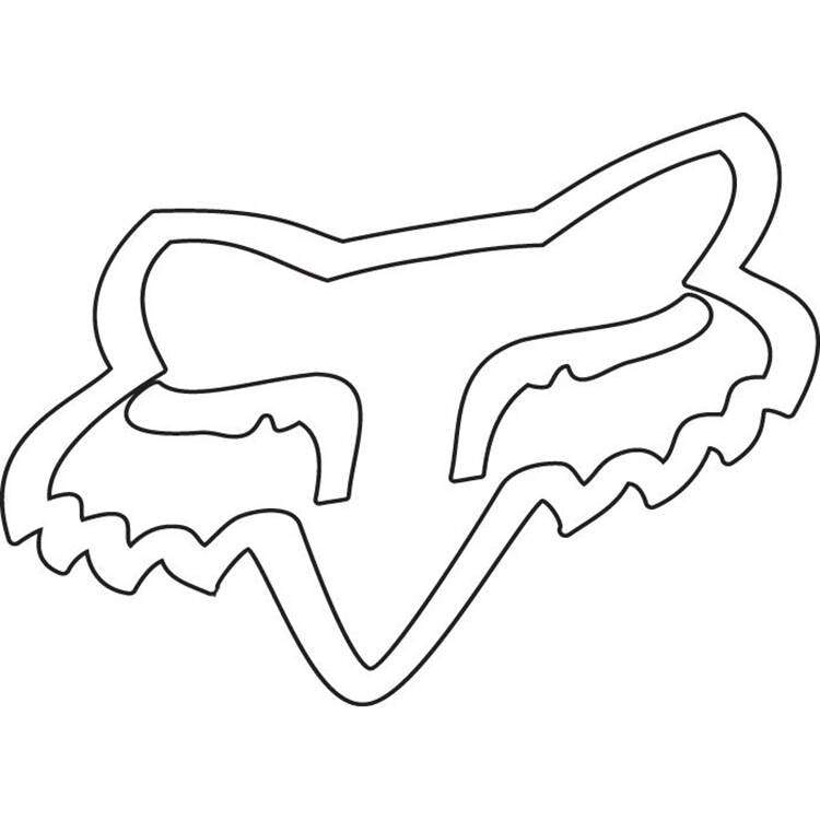 Fox Head TDC Sticker - White 4"