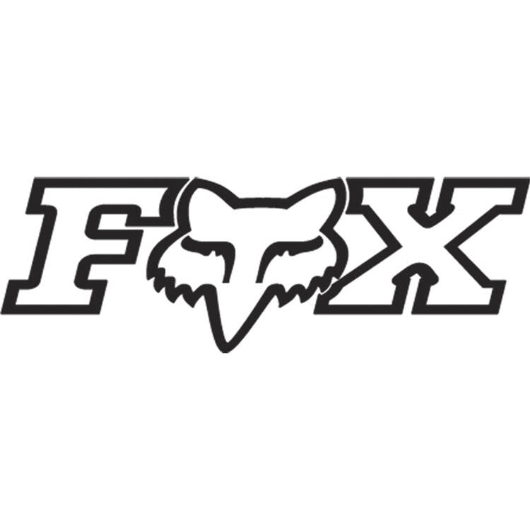 Fox x TDC Sticker - Black 10"