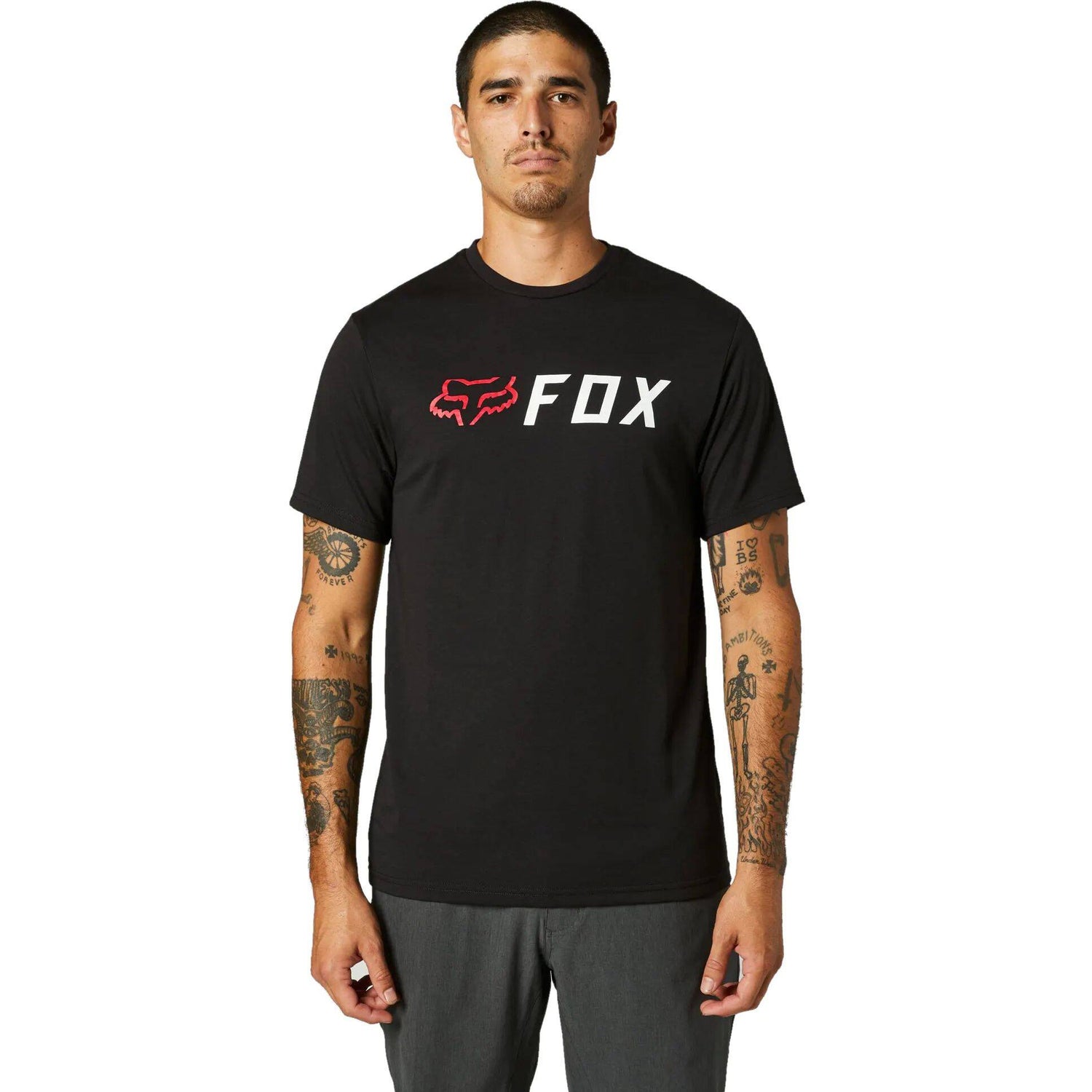Fox Apex Tech T Shirt - Black/Red