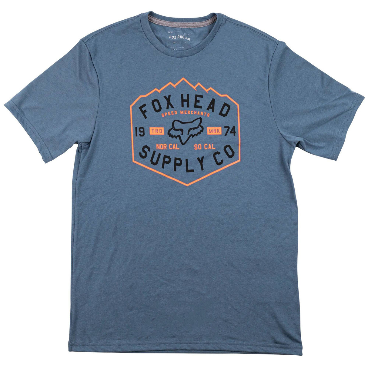 Fox Backbone Tech T Shirt - Matt Blue