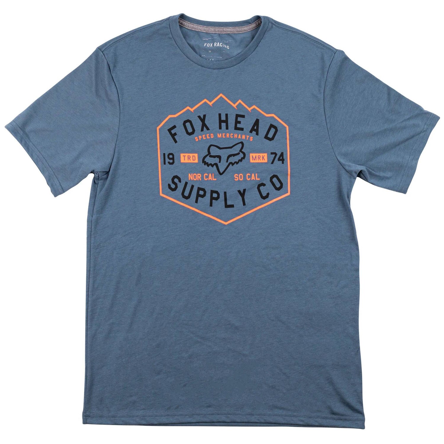 Fox Backbone Tech T Shirt - Matt Blue