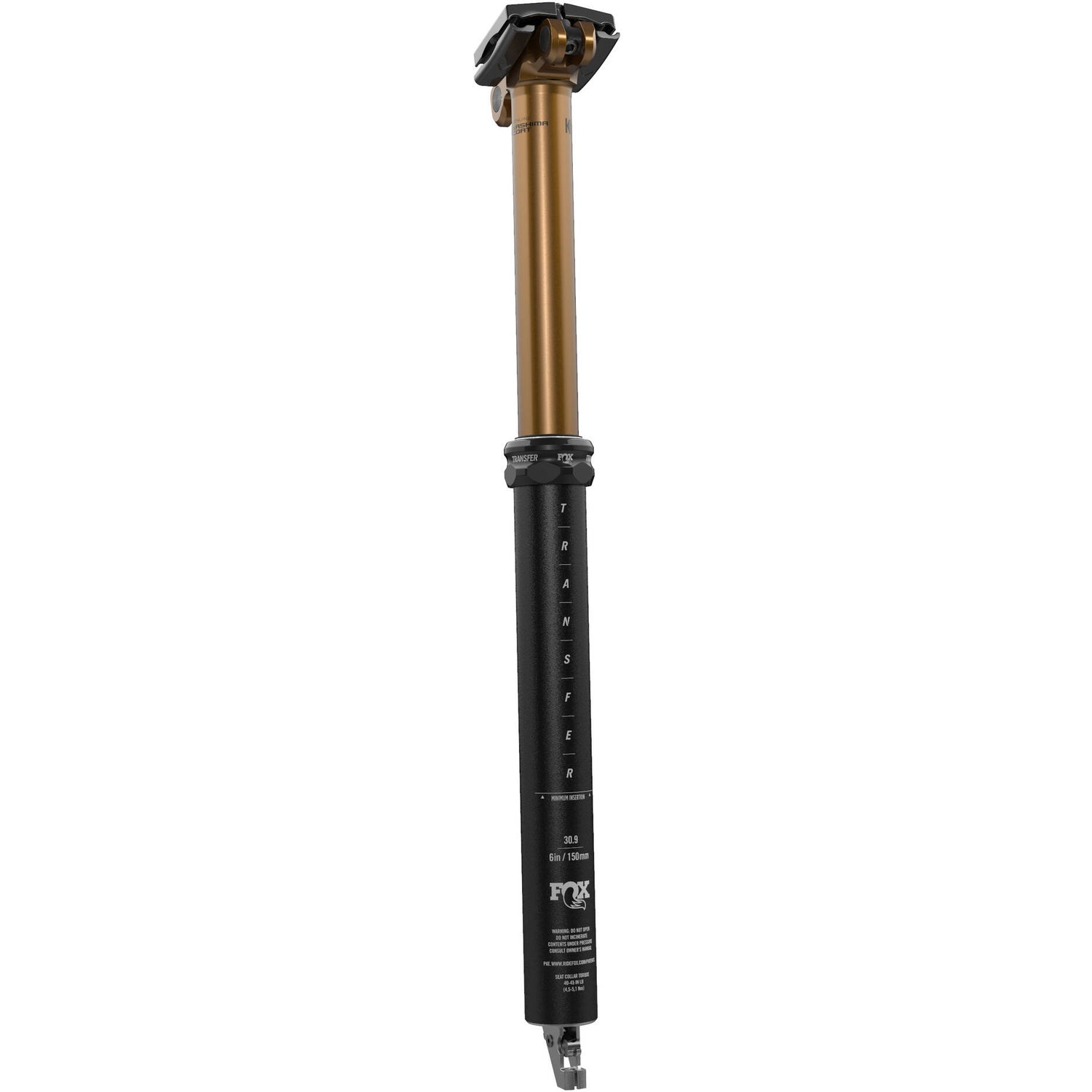 Fox Transfer Factory Dropper 2021 Seatpost - Black 31.6 x 100mm