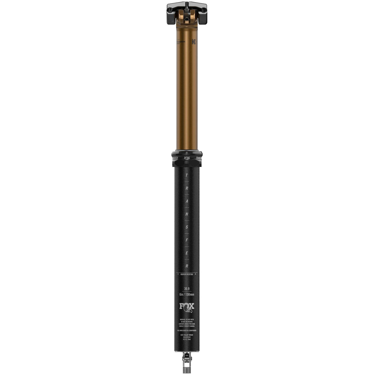 Fox Transfer Factory Dropper Seatpost - Black 30.9 x 125mm