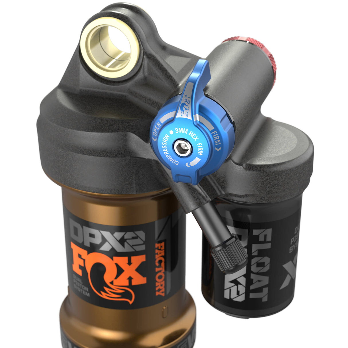 Fox Float DPX2 Factory 3Pos-Adjust 2021 Rear Suspension Shock - Black 200 x 57mm / 7.875 x 2.25 / LV