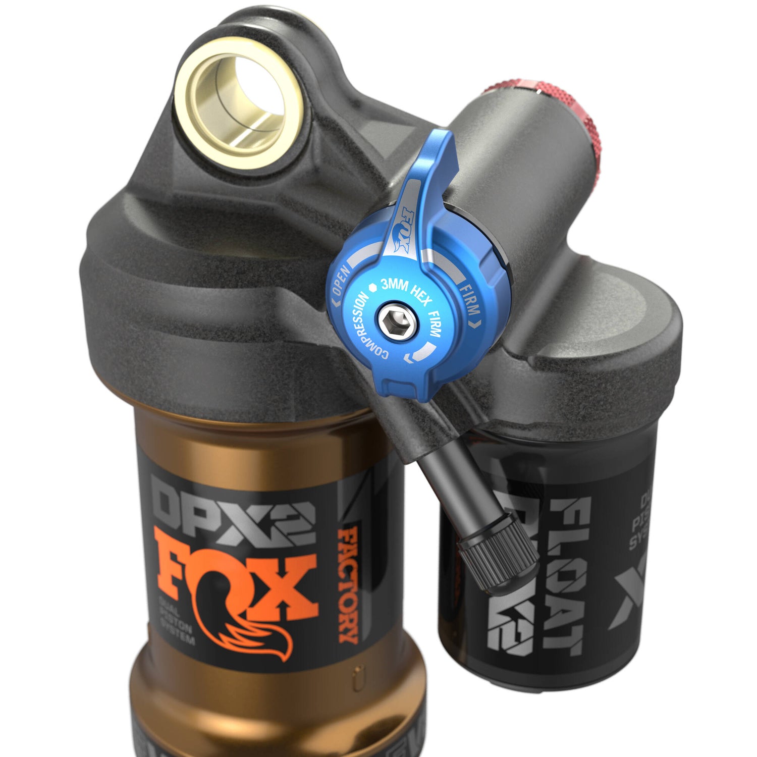 Fox Float DPX2 Factory 3Pos-Adjust 2021 Rear Suspension Shock - Black 200 x 50mm / 7.875 x 2.0 / LV