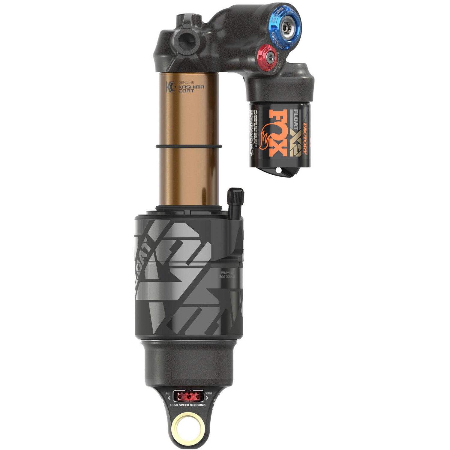 Fox Float X2 Factory 2021 Rear Suspension Shock - Black 225 x 75mm (Trunnion)