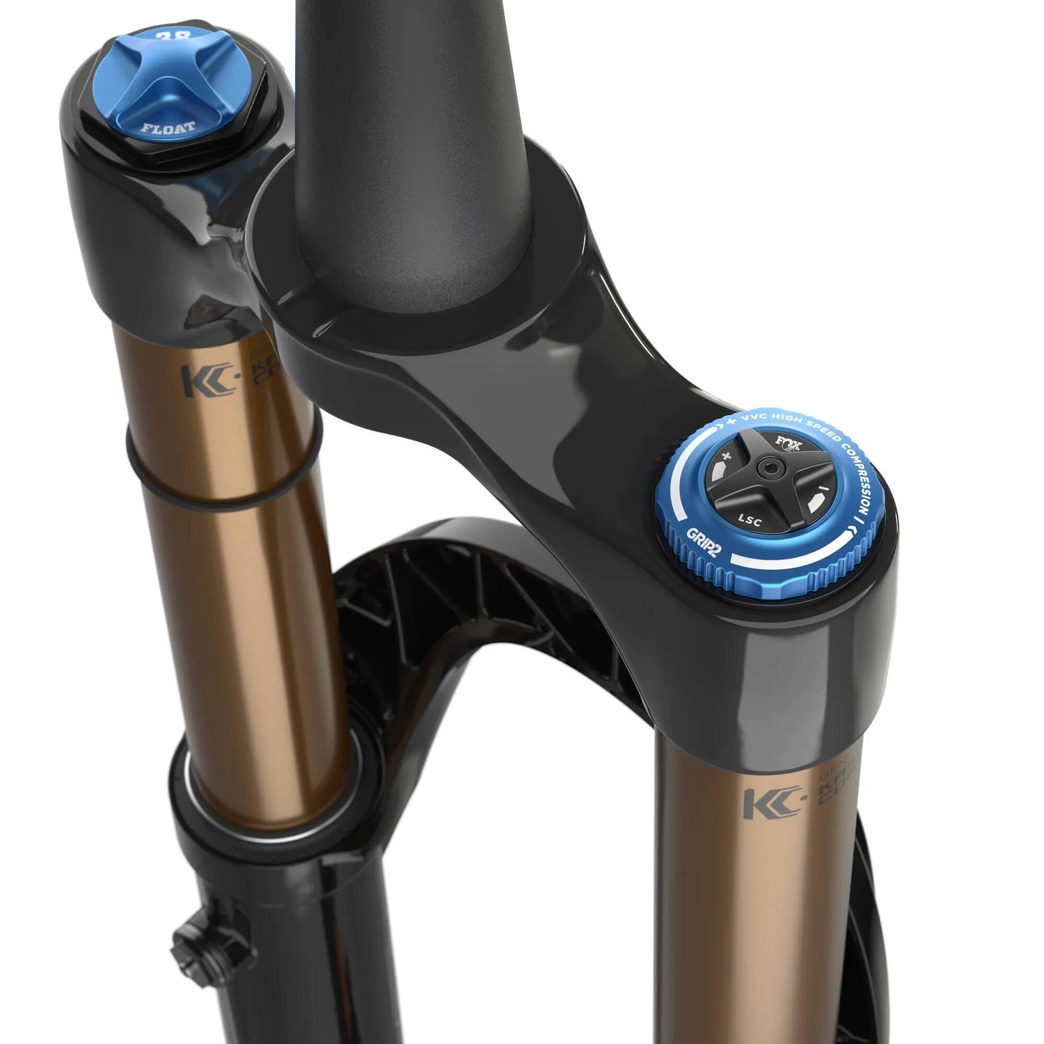 Fox 38 Float Fact Grip 2 Tapered Forks - Orange 27.5 Wheel/170mm Travel/15QR110 Axle/44mm Offset