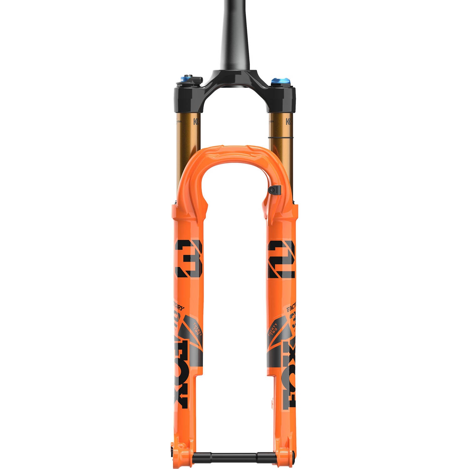 Fox 32 Float SC Fact Fit4 Remote PTL Tapered Forks - Orange 29 Wheel/100mm Travel/Kabolt110 Axle/51mm Offset