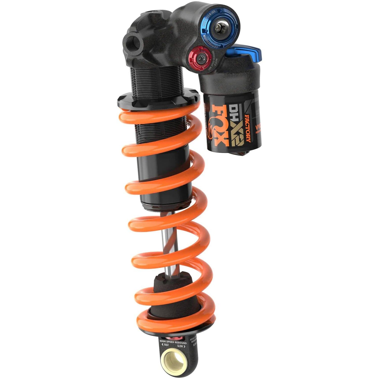 Fox DHX2 Fact Trunnion 2pos-Adj Rear Suspension Shock - 185 x 50mm