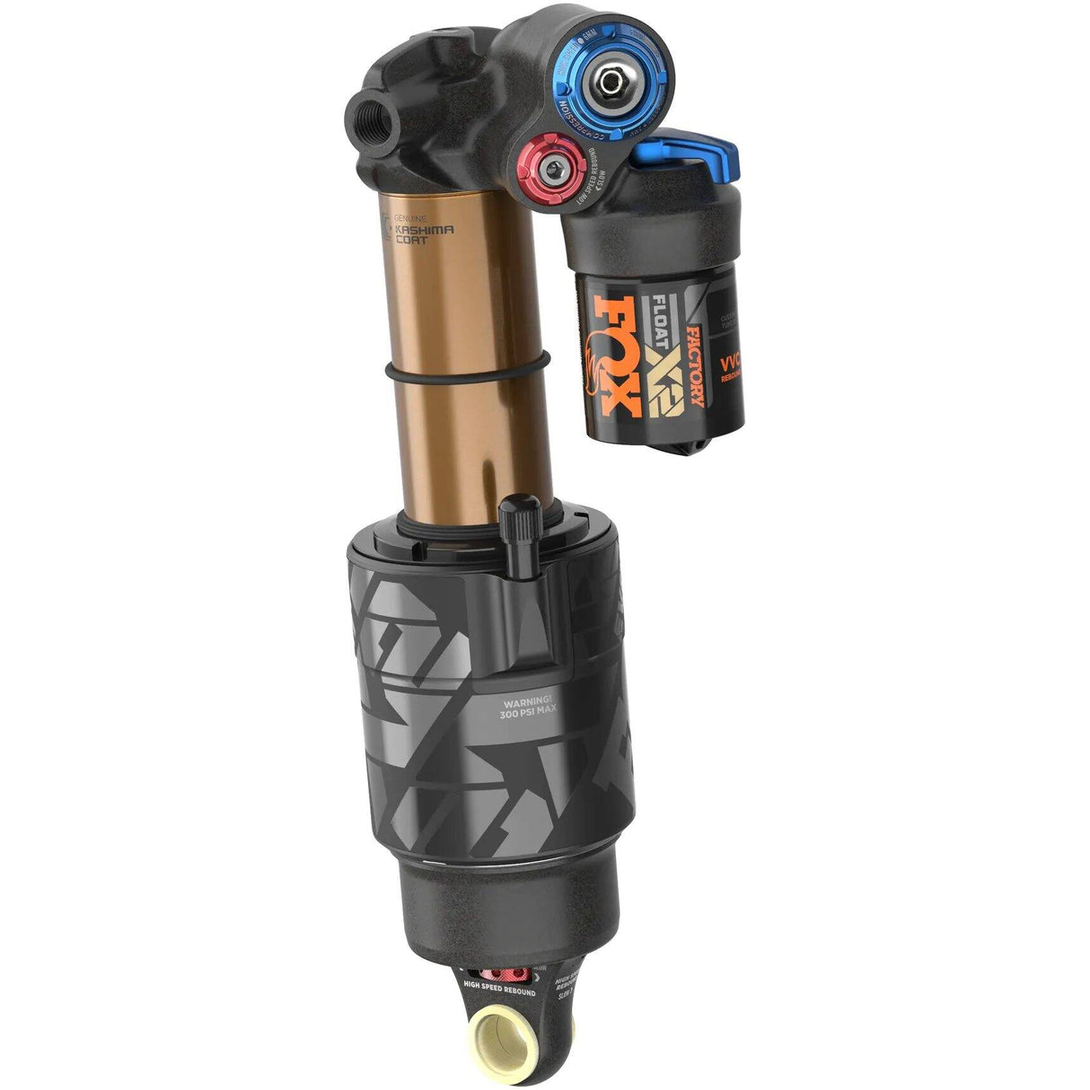 Fox X2 Fact Trunnion 2pos-Adj Rear Suspension Shock - 205 x 60mm