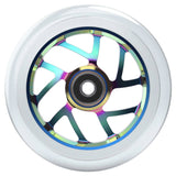 Fuzion Flight 110mm Scooter Wheels - Neochrome/Clear (Pair)