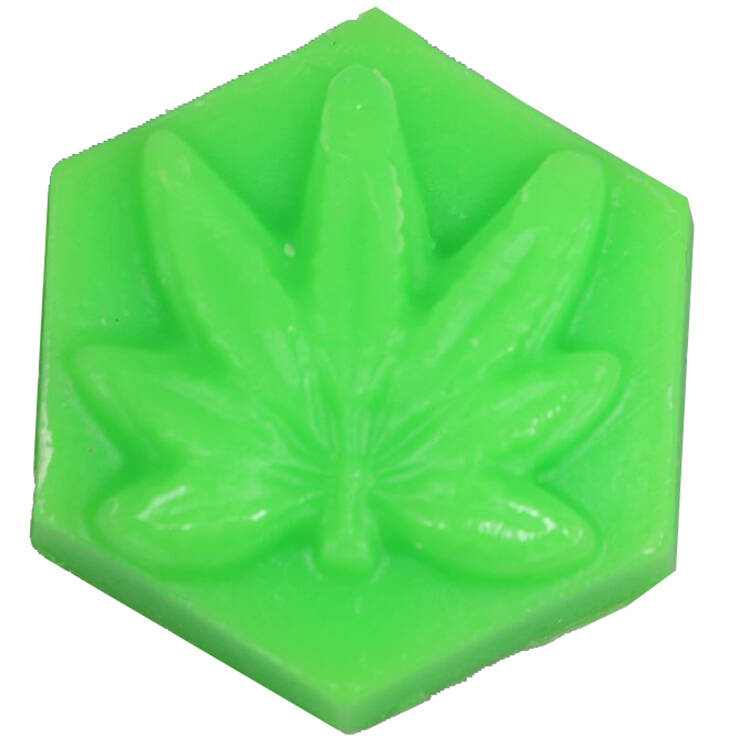 Ganj Wax Lemon Haze (Fluorescent Green) Skateboard Wax - Small