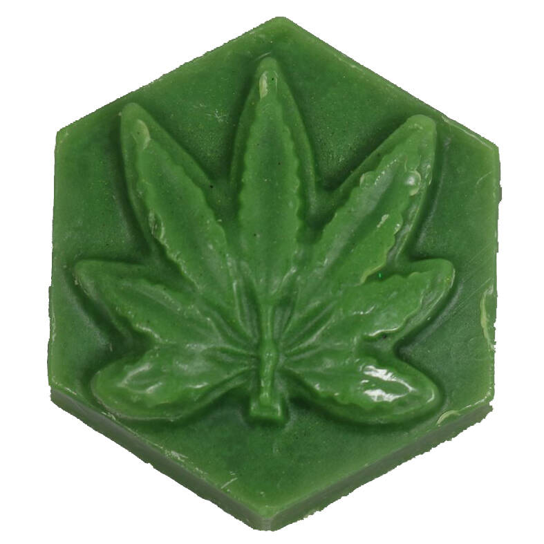 Ganj Wax Raspberry Diesel Skateboard Wax - Large Luminous Green