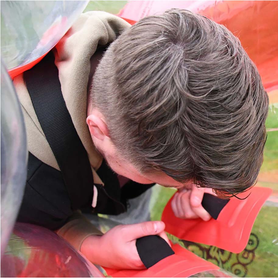 Gioco Body Bubble Ball - Red