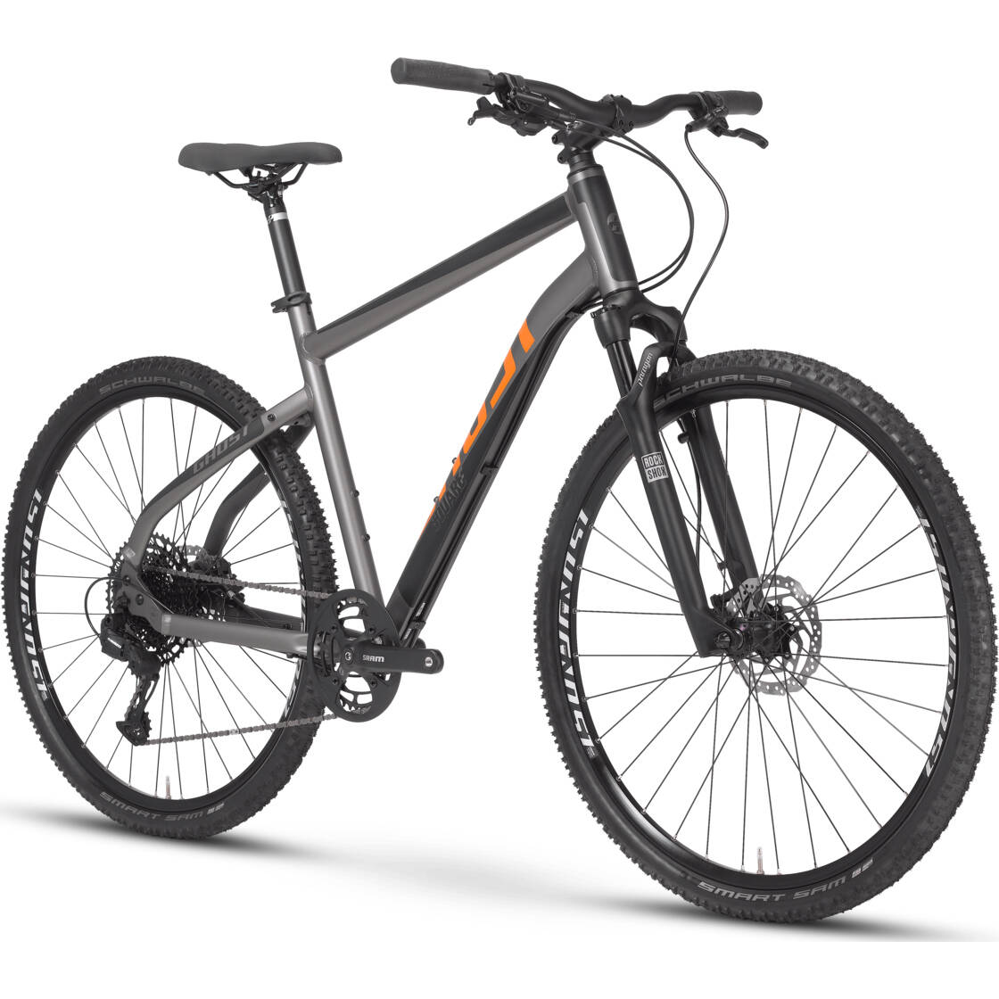 Ghost Square Cross Essential AL U Urban Hybrid Bike - Darksilver/Black