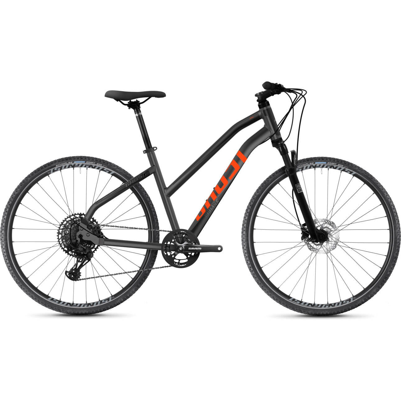 Ghost Square Cross Essential AL W Urban Hybrid Bike - Darksilver/Black