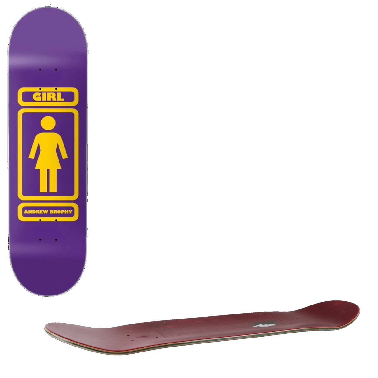 Girl 93 Til Skateboard Deck - Brophy 7.75''