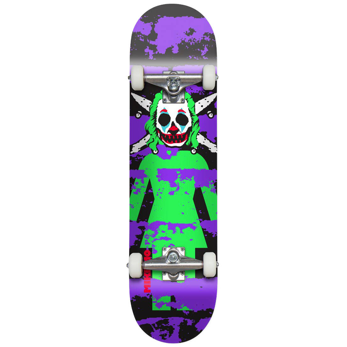 Girl Clown Pirate Complete Skateboard - Mike Mo 7.875''