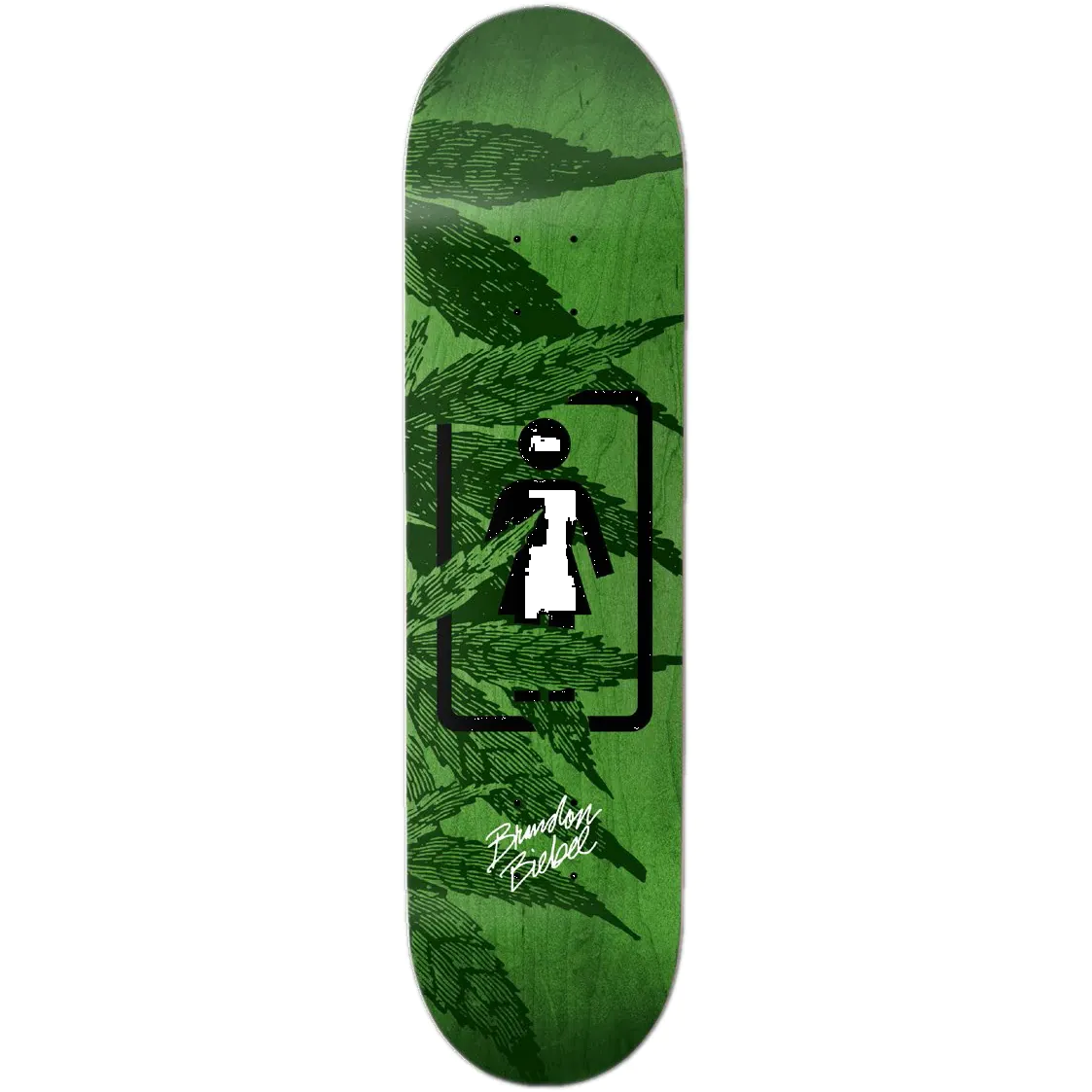 Girl Smoke Session Skateboard Deck - Biebel 8''
