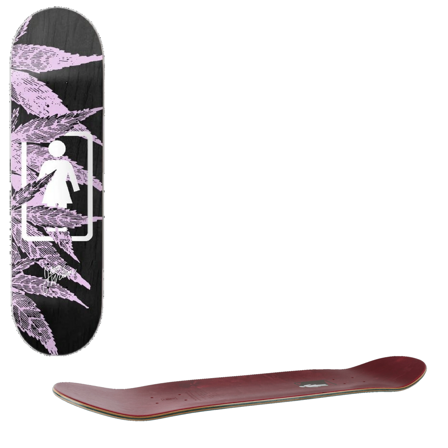 Girl Smoke Session Skateboard Deck - Wilson 8.25''