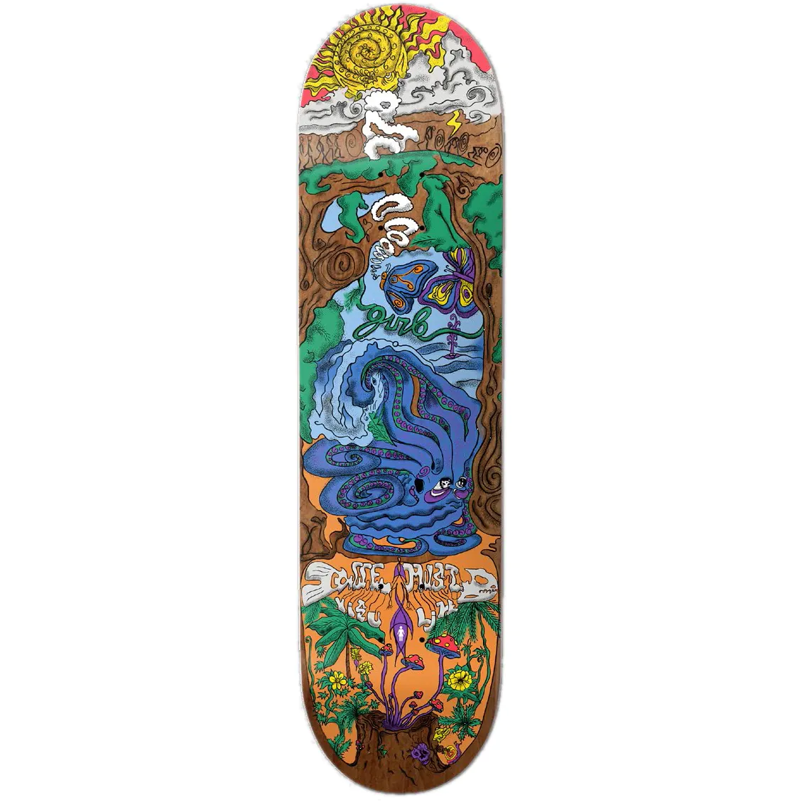 Girl We Must Visualize Skateboard Deck - Bannerot 8.25''