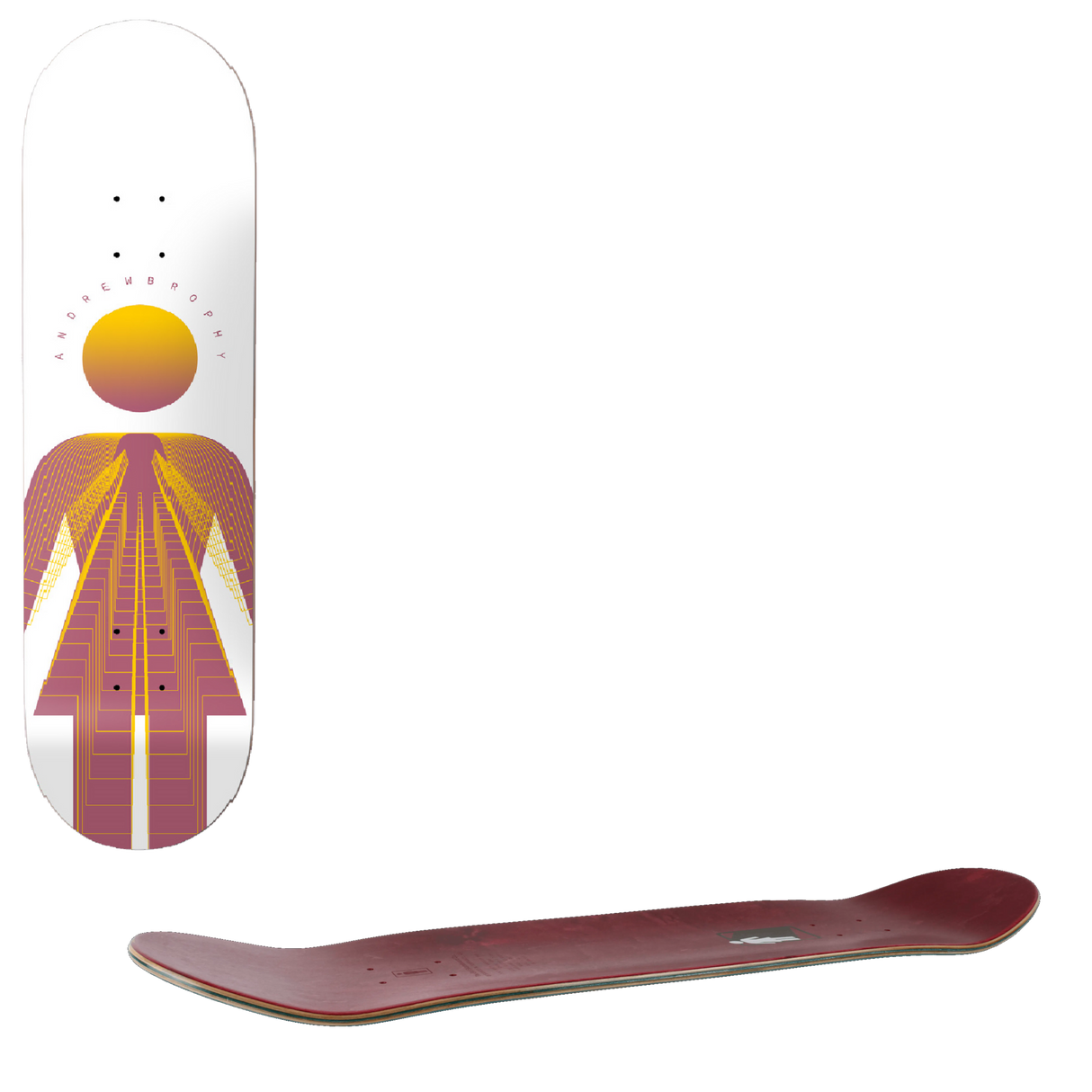 Girl Introvert OG Skateboard Deck - Brophy 8"