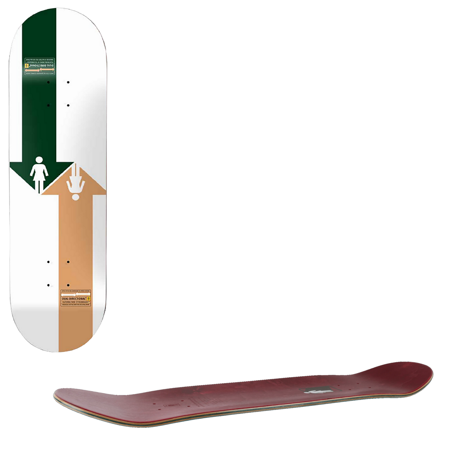 Girl 93 Til Khaki Skateboard Deck - McCrank 8.5"