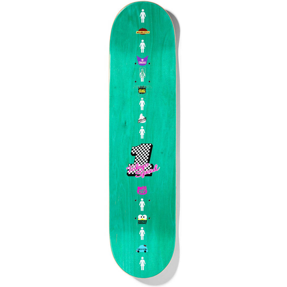 Girl Sanrio Tokyo Speed Skateboard Deck - Geering 8"