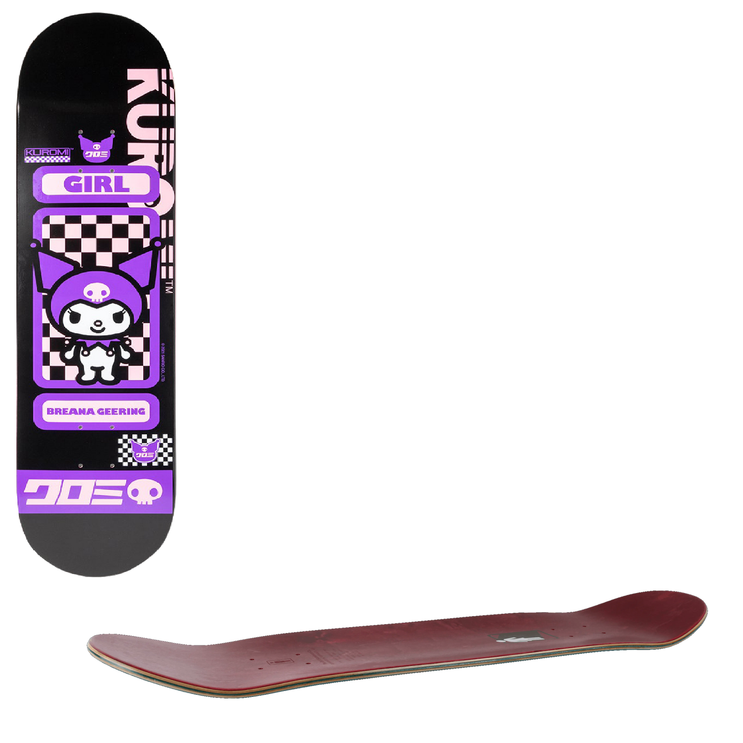 Girl Sanrio Tokyo Speed Skateboard Deck - Geering 8"