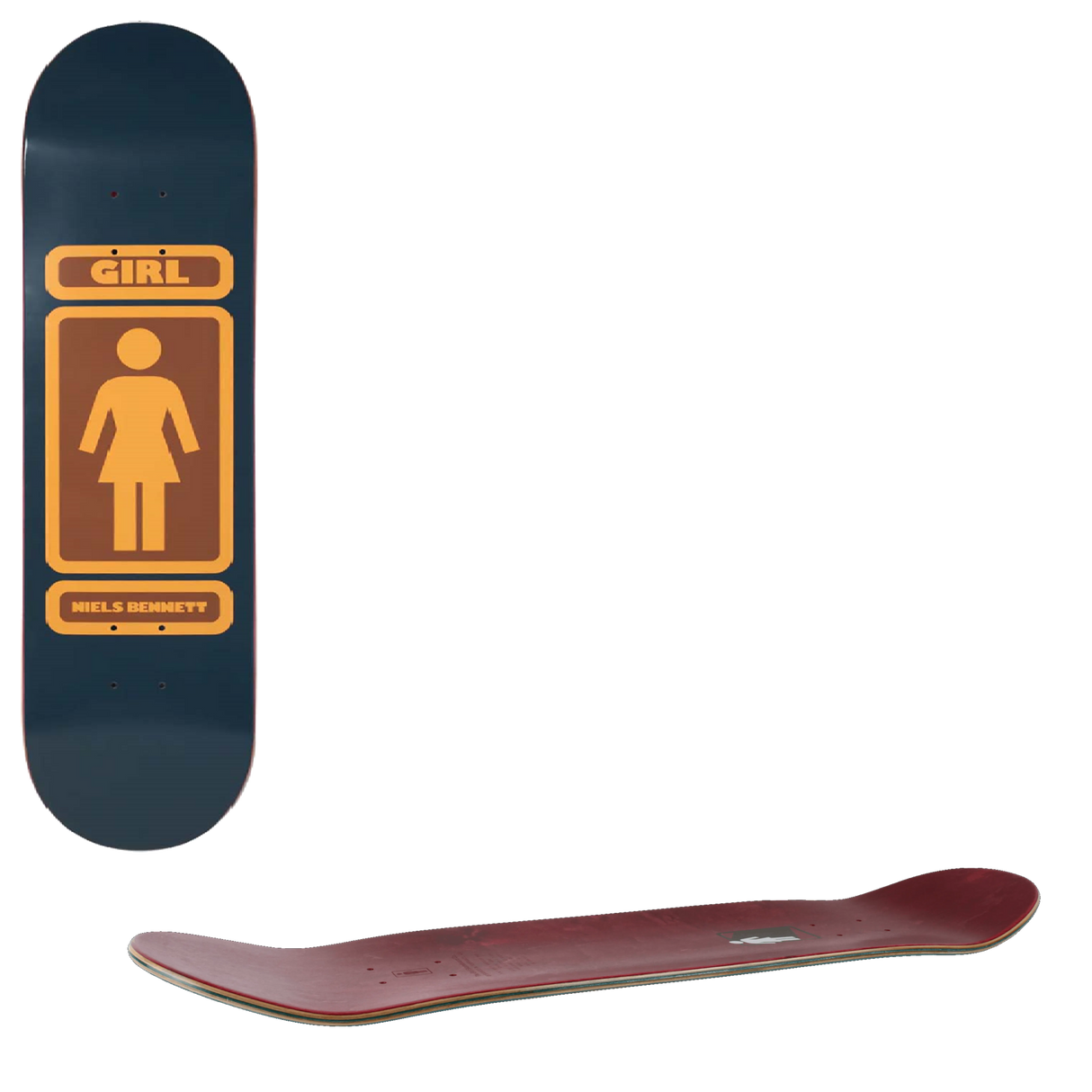 Girl 93 Til Skateboard Deck - Bennett 7.75"