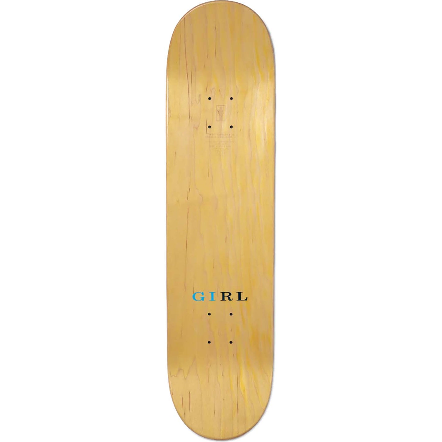 Girl Letterpress Skateboard Deck - Bannerot 8.25"