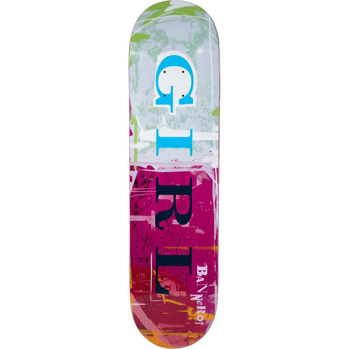Girl Letterpress Skateboard Deck - Bannerot 8.25"