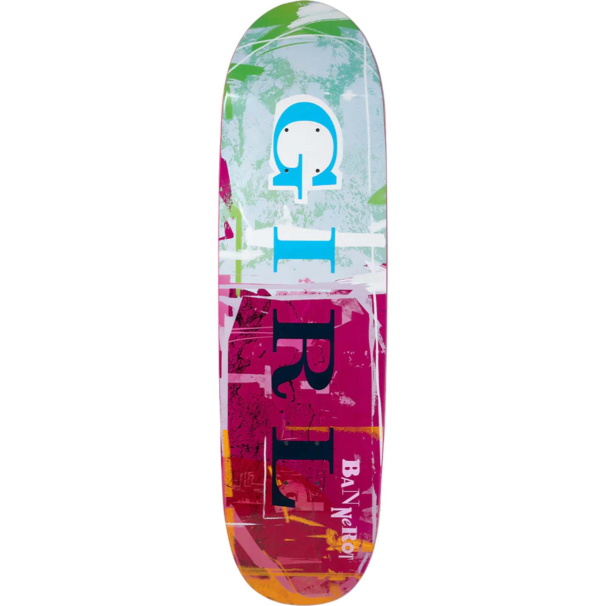 Girl Letterpress Skateboard Deck - Bannerot 9" Loveseat