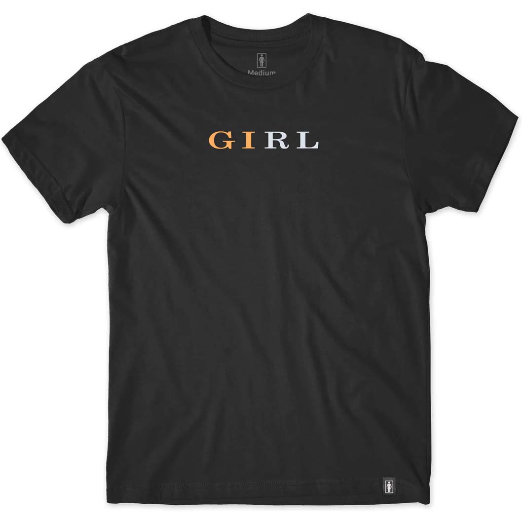 Girl Letterpress T Shirt - Black
