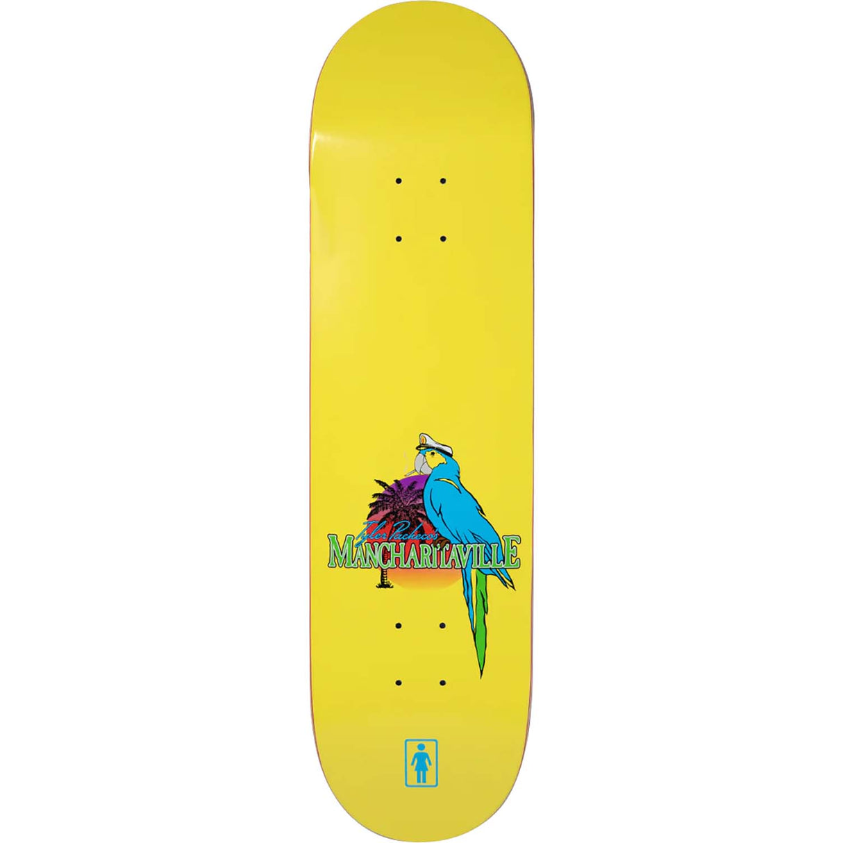 Girl Mancharitaville Skateboard Deck - Pacheco 8"