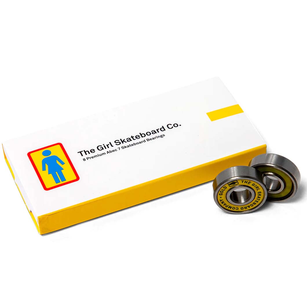 Girl ABEC 7 Board Bearings - Gold