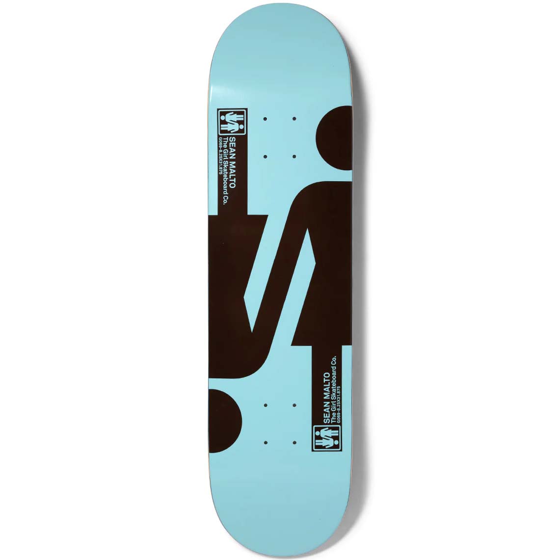 Girl Double OG Twin Tip Skateboard Deck - Malto 8.25"