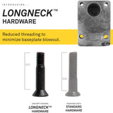 Girl Long Neck Allen Skateboard Truck Bolts - Black