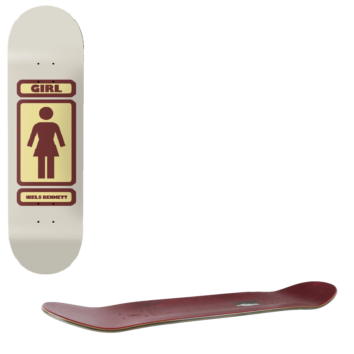 Girl 93 Til Skateboard Deck - Bennett 8.25"