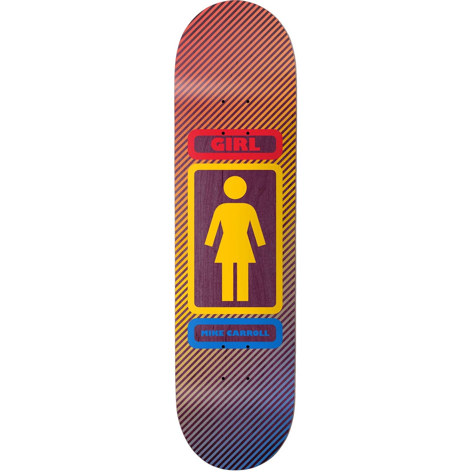 Girl 93 Til Series Stripes Skateboard Deck - Carroll 8"