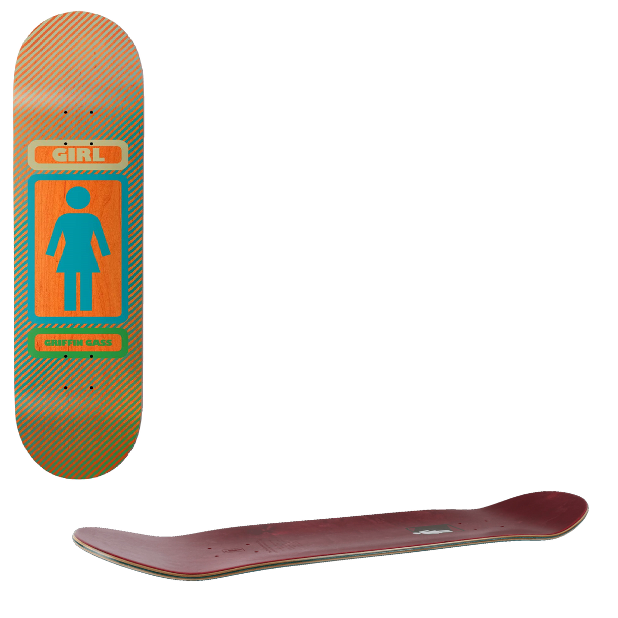 Girl 93 Til Series Stripes Skateboard Deck - Gass 8.5"