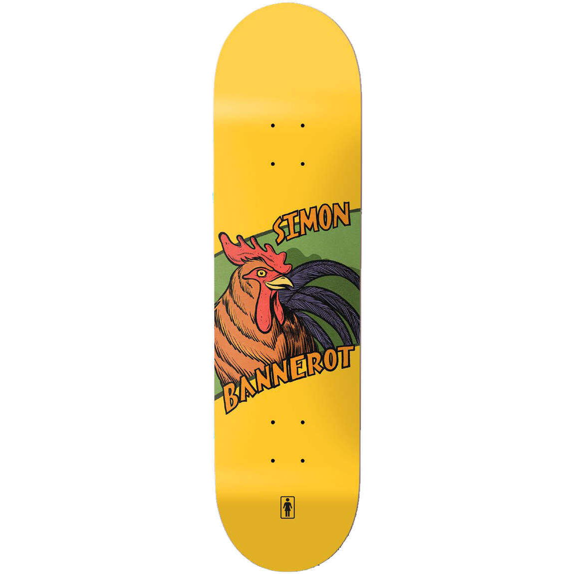 Girl Bannerot Rooster One Off Skateboard Deck - 8.25"