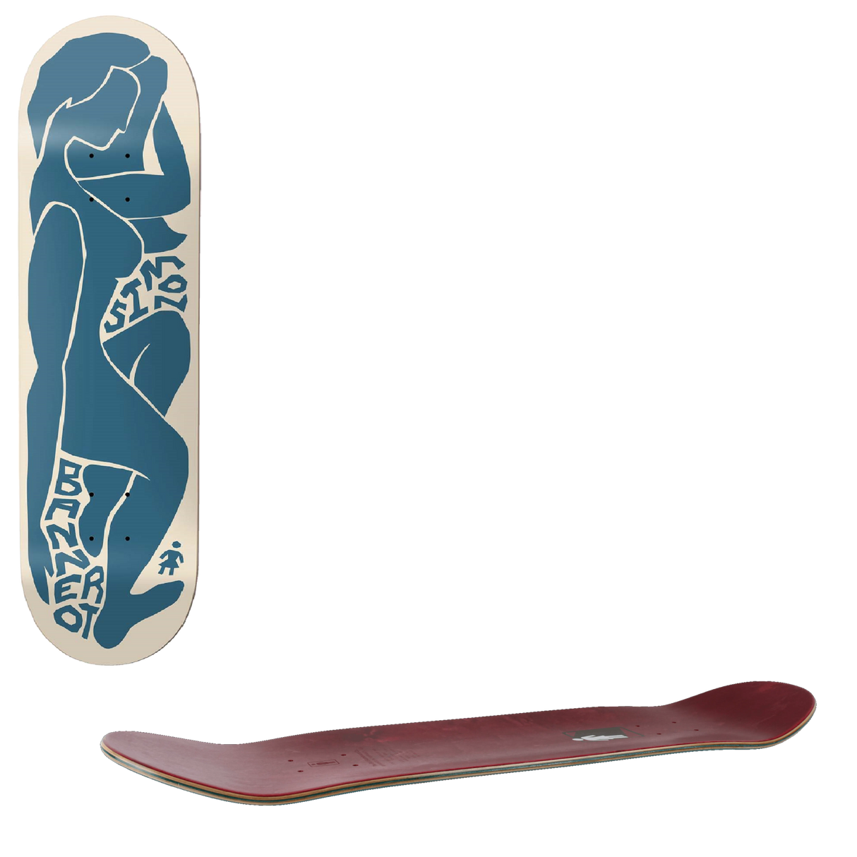 Girl Contour Curves Skateboard Deck - Bannerot 8.25"