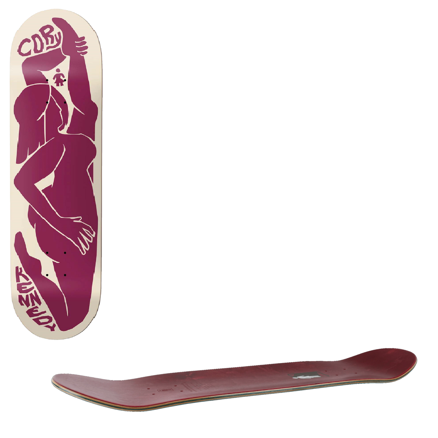 Girl Contour Curves Skateboard Deck - Kennedy 8.5"
