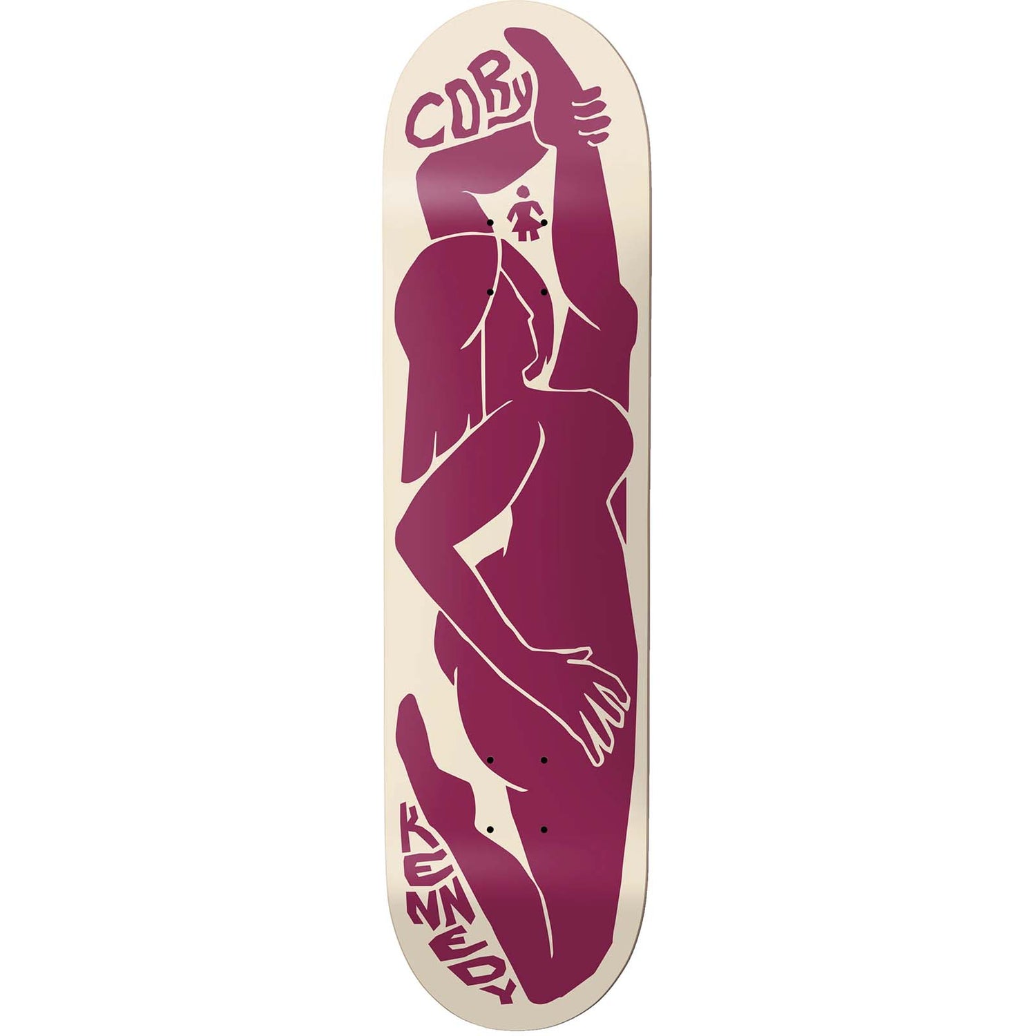Girl Contour Curves Skateboard Deck - Kennedy 8.5"