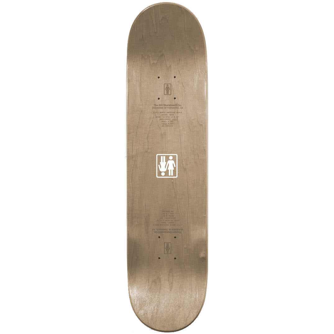 Girl Double OG Twin Tip Skateboard Deck - Malto 8.5"