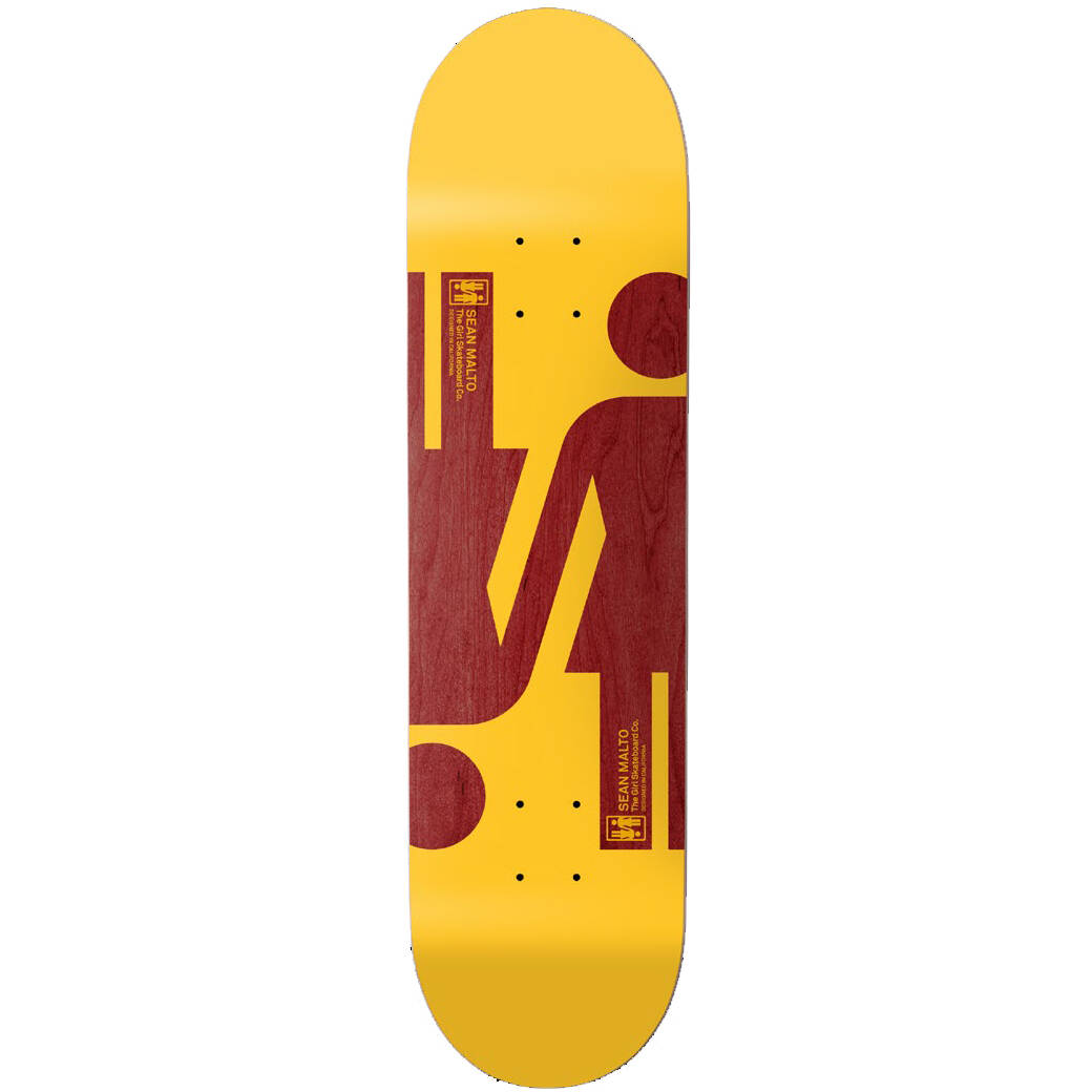 Girl Double OG Twin Tip Skateboard Deck - Malto 8.5"