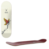 Girl Gass Break The Chain One Off Skateboard Deck 8" - White/Red